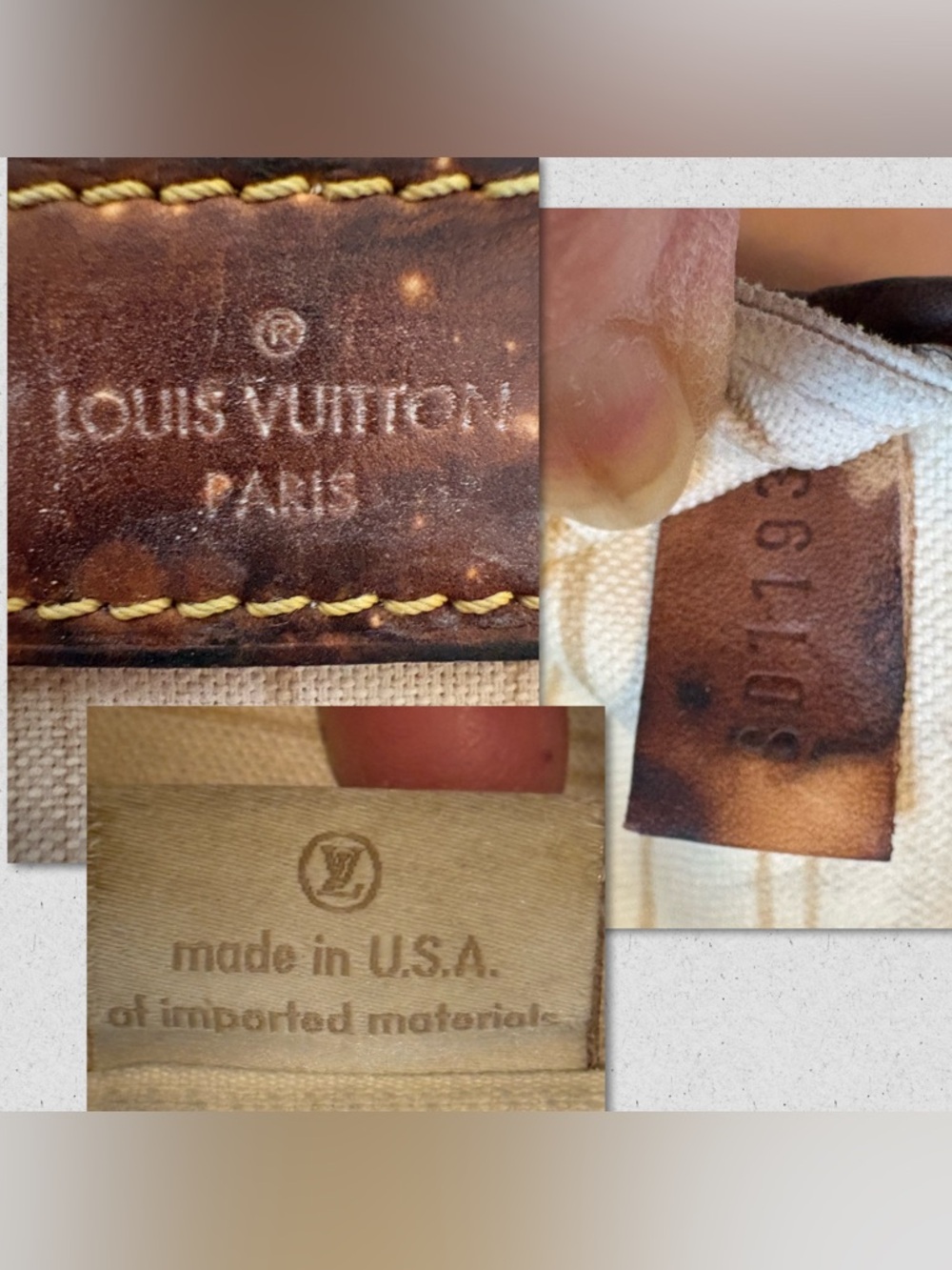 Authentic Louis Vuitton Damier Azur Neverfull GM with COA - Picture 13 of 14